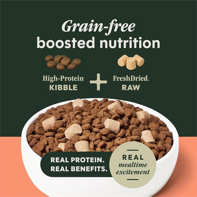 Instinct RawBoost, Natural Dry Dog Food with FreshDried Raw, High Protein, Grain-Free Recipe - Real Salmon, 3.5 lb. Bag