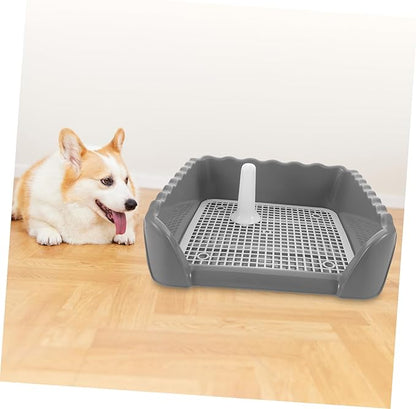 balacoo Dog Potty Training Aid Detachable Indoor Puppy Training Toilet Pole Mesh Grid for Easy Wash