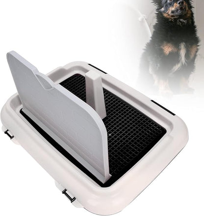 Generic Dog Toilet Pad, Dog Potty Tray with Simulated Wall for Small Dogs and Puppies Under 15 Pounds, Black