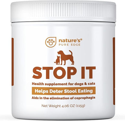 No Poop Eating for Dogs. Coprophagia Treatment. Digestive Enzyme with Breath Freshener. Stop Eating Poop for Dogs, Stool Eating Deterrent. Extra Large 230 Scoops in Each jar.
