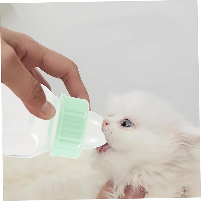 1set Pet Nursing Bottle Kit Soft Nipple Feeding Bottle for Puppies and Kittens Easy to Clean and Portable Leak Design for Milk and Water