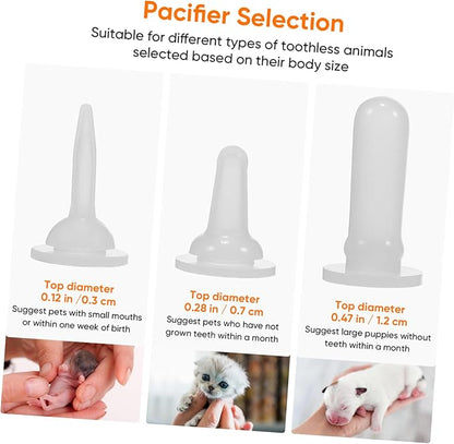 Mikikit Pet Supplies Puppy Kitten Feeding Tools Nursing Bottle Set Animal Milk Bottles Nipple