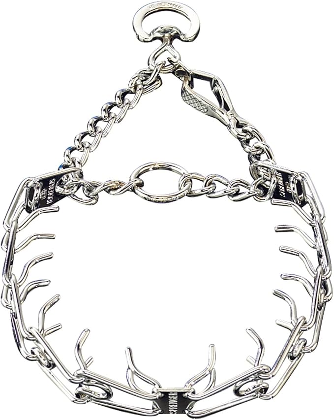 Herm Sprenger Pet Supply Imports Stainless Steel Training Collar with Quick Release Snap for Dogs, Small, 2.25mm, Fits Necks up to 14"