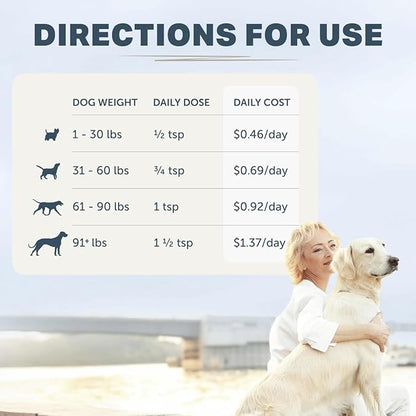 Protect - Probiotics for Dogs - Veterinarian Formulated - with Natural Prebiotics and Antioxidants - Detoxification & Gut Health - 60 Day Large Dog Supply