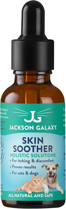 Jackson Galaxy: Skin Soother (2 oz.) - Pet Solution - Helps Break Anxiety of Skin Conditions - Can Aid with Skin Issues (Food, Inhalant, & Environmental Allergies) - All-Natural Formula- Reiki Energy