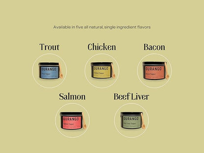 Durango Trout Dog Food Topper, Single-Ingredient Dried Trout Dog Food Topper for Dry Food, Fish Protein Dried Mixer, for Sensitive Stomach Meal Booster with Omega Rich Meal Booster, 120+ Servings