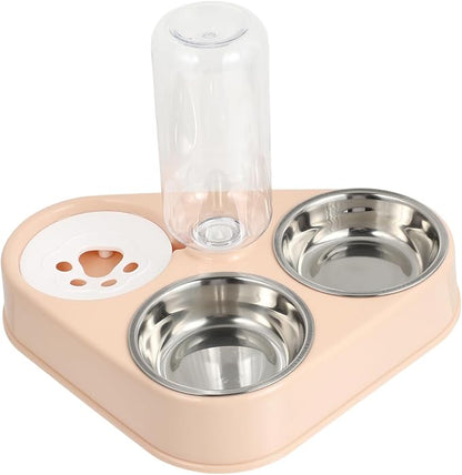 BESPORTBLE Automatic Dog Water Bowl Stainless Steel Pet Food Bowls Pet Feeding Bottle