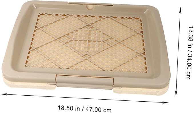 HANABASS Household Puppy Toilet Training Tray Plastic Dog Accessory for Indoor Potty Training Easy Clean Design with Removable for Pets
