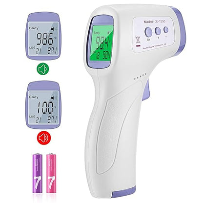 Handheld Non-Contact Thermometer, Digital Forehead Thermometer with LCD Display for Room, Offices, Shops, School, Fast Measurement