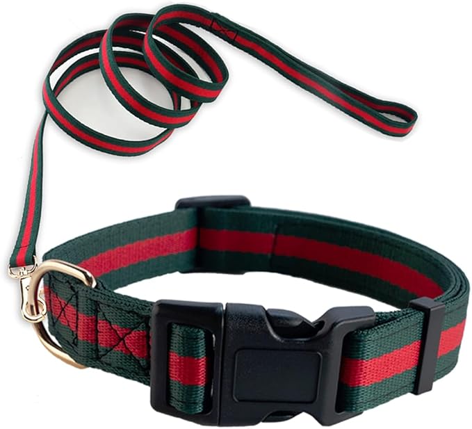 Premium Dog Collar and Leash,Safety and Durable Pet Collars Leashes,Luxury Fashion Dog Collar Gift Set for Big Dogs