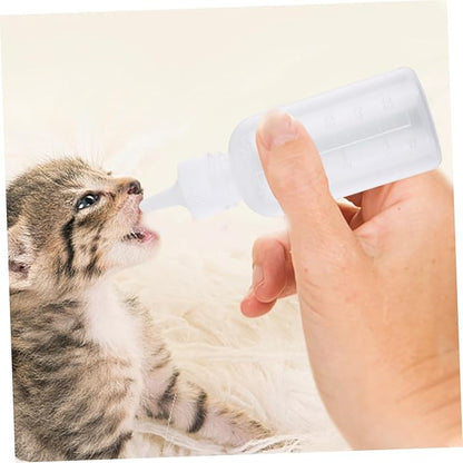 YARNOW 6Pcs Pet Nursing Bottle for Pets Milk Feeder with Cleaning Brush for Dogs Cats Kittens and Puppies Portable Pet Feeding