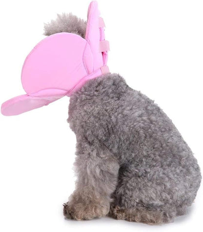 Dogs Cats Medical Grooming Pet E-Collar Recovery Remedy Protective Dog Lick Caught Soft Sponge Adjustable Postoperative Kit for Small and Medium Dog (Pink, S (neck's Girth 8.6" to 9.4"))