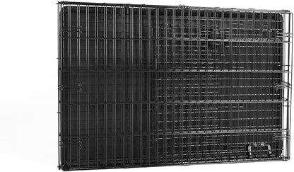 Amazon Basics - Durable, Foldable Metal Wire Dog Crate with Tray, Single Door, 42 x 28 x 30 in, Black