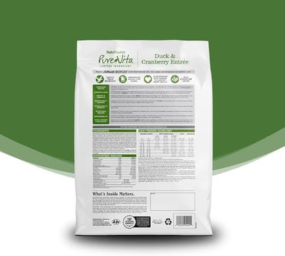 NutriSource Pure Vita Duck & Cranberry Dog Food, 4LB