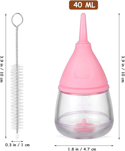 Ipetboom Kitten Bottle Pacifiers Milk Feeder Puppy Feeding Pet Feeding Pacifier Puppy Bottle Kitten Bottles for Newborn Puppy Feeding Bottles - 6 Piece Set Pet Baby Bottle
