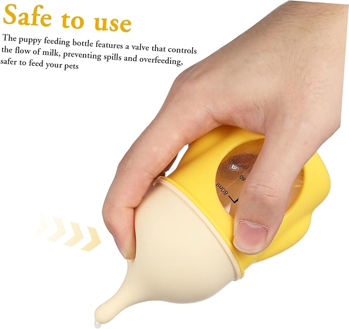 GANAZONO Pet Nurser Bottle Kitten Bottle for Newborn Puppies and Kittens Dog Milk Small