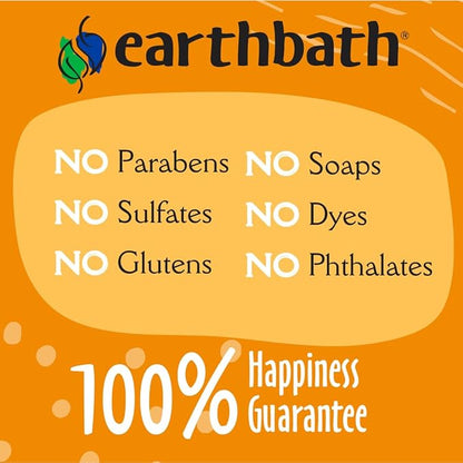 earthbath, Oatmeal & Aloe Dog Shampoo - Oatmeal Shampoo For Dogs, Itchy, Dry Skin Relief, Dog Wash, Made in USA, Cruelty Free, Fragrance Free Pet Shampoos - 128 Oz (1 Pack)