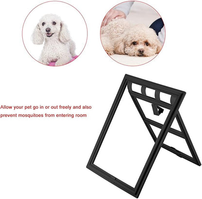 Pet Door, Sturdy Doggie Pet Door, Doggy Doggie Door, Screen Window Gate, Interior and Exterior Doors for Pet Lovers (L Day Style)