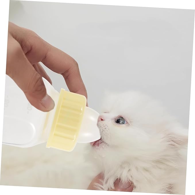 BESPORTBLE Tiny Pet Nursing Bottle Set Dog Bottle Puppy Milk Feeder Soft Nipple Safe for Pets Easy to Clean Portable Milk