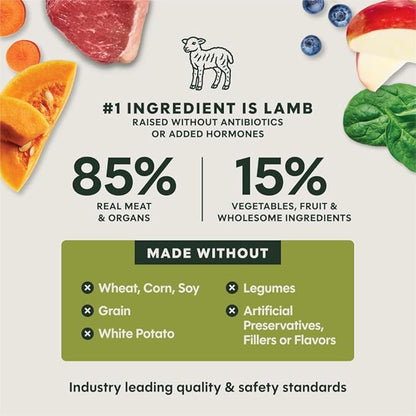 Instinct FreshDried Bites, Natural Freeze-Dried Dog Food, Grain-Free - Grass-Fed Lamb, 24 oz. Bag
