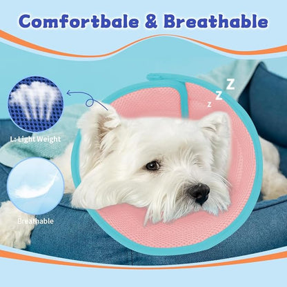 Mosago Soft Dog Cone Collar after Surgery Alternative for Dogs to Stop Licking, Comfort Collars for Large/Medium/Small Pet, Adjustable Elizabethan Neuter Recovery E Cones of Shame Neck & Head Ecollars