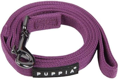 Puppia Two Tone Dog Lead Strong Durable Comfortable Grip Walking Training Leash for Small & Medium Dog, Wine, Large