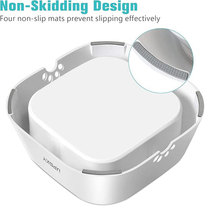 UPSKY No-Slip Slow Drinking Bowl for Dogs and Cats - 35oz No Spill, No Drip Pet Water Dispenser