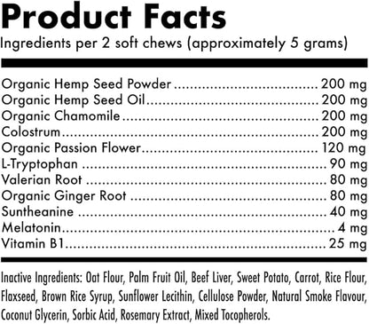 Cranberry UTI Chews for Dogs Bladder Support + D-Mannose Supports Kidney Urinary Tract 30 Chews and Calming Hemp Treats for Dogs Made in USA with Organic Hemp 120 Chews