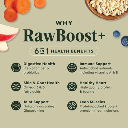 Instinct RawBoost, Natural Dry Dog Food with FreshDried Raw, Whole Grain Recipe - Real Salmon & Brown Rice, 3.5 lb. Bag