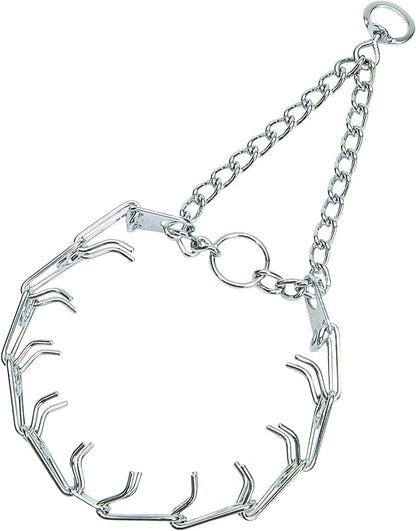 Herm Sprenger Chrome Plated Prong Dog Training Collar Ultra-Plus Pet Pinch Collar with Swivel No-Pull Collar for Dogs Made in Germany