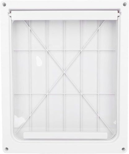 Asixxsix Pet Door, Large Doggy Door with Transparent Flap for Interior and Exterior Gates or Walls Weatherproof High Strength Easy to Install (L)