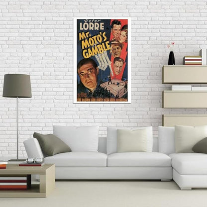 Black Empire Mr. Moto's Gamble Movie Peter Lorre Keye Luke Dick Baldwin Lynn Room Decor Wall Art Print 12x16 Poster