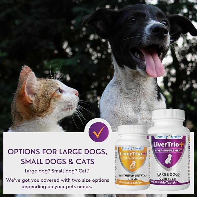 Comprehensive Liver Supplement (2 Pack - 60ct), Combining Same, SPC, Silybin A+B, Gluathione, Chew Tabs for Dogs 30Ct (2X Small - Medium)