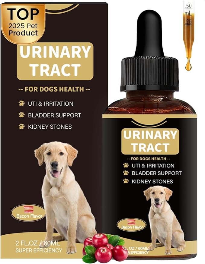Dog UTI Treatment - Cranberry Supplement Drops for Dogs UTI - Urinary Tract Infection Treatment Medicine, Helps with Bladder & Kidney Health-Chicken