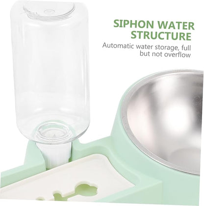 Dog Water Bowl Stainless Steel Portable Pet Feeder Food Container for Pet