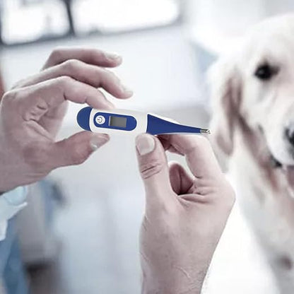 2Pcs Digital Pet Thermometer, Fast and Accurate Measurements in 20 Seconds, Suitable, Dogs, Horses, Veterinarian