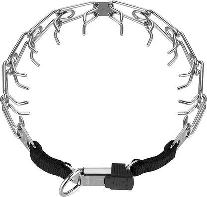Herm Sprenger Stainless Steel Prong Dog Training Collar with Quick Release Buckle No-Pull Collar for Dogs (Stainless Steel, 20in x 3.2mm (Neck Size Up to 17in))