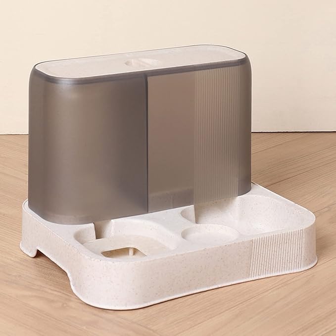 Practical Dogs Water Food Bowl Dispenser for Pet Lovely 2 in 1 Feeder Container Dispenser