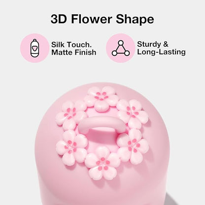 VETRESKA Dog Poop Bag Dispenser with Cherry Blossom Scented Poop Bags, Leak Proof and Extra Thick Pet Waste Bags, 1 Poop Bag Holder and 105 Bags for Dog Walking and Cats Litter, Pink