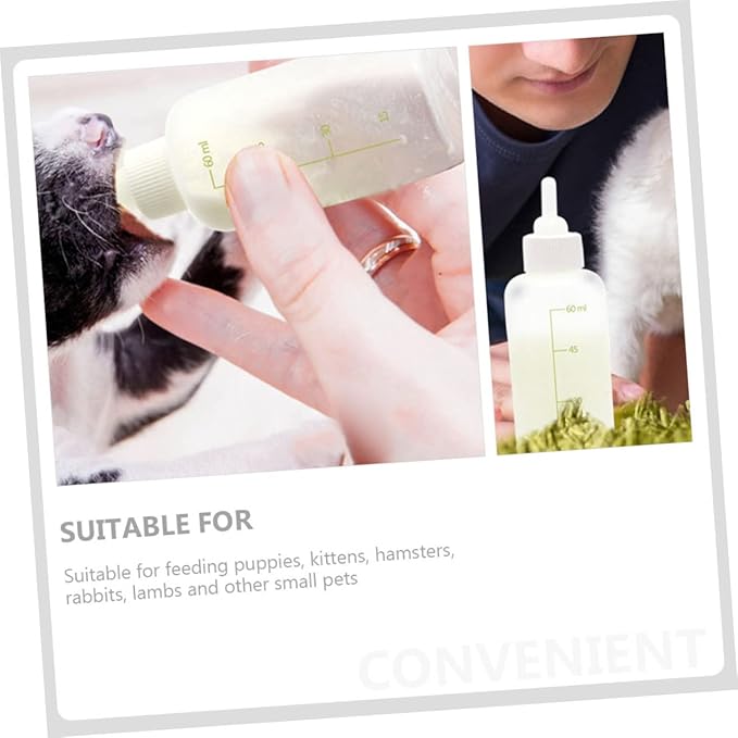 INOOMP 1set Reusable Cat and Puppy Milk Feeding Bottles Nursing Kit for Kittens and Puppies Safe Material for Convenient Feeding