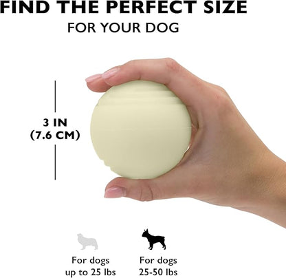 Chew King by Mammoth Set of 2 Glowing Fetch Ball, Durable Bouncy Interactive Toy for Pets & Dogs, Lightweight, 3 Inch, Fits Ball Launcher
