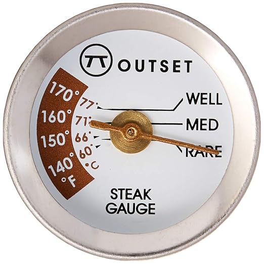 Outset F804 Steak Thermometers, Metallic