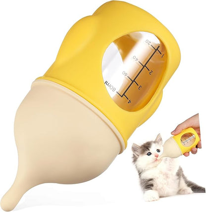 Totority Puppy Nursing Bottle Kitten Milk Bottle for Newborn Pets Easy Design Markings