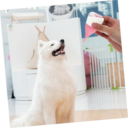 INOOMP Puppy Milk Feeder and Kitten Feeding Bottle Flow Rate Compact Design for Small Pets for Newborn Cats and Dogs Easy to Use Scale for Accurate Feeding