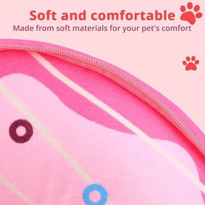 Soft Dog Cone Collar, Inflatable Cones Alternative After Surgery with No-Lick Shield for Large/Medium/Small Dogs to Stop Licking, Elizabethan Neck Ecollars of Shame Comfy Pillow Recovery, Pink