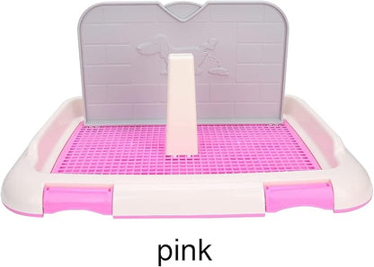 Dog Potty Toilet,Pet Indoor Potty Training Pads Holder Dog Scheduled Urination Potty Grass Pad with Tray for Small and Medium Dogs()