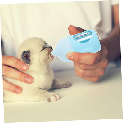 Mini Portable Feeder for Newborn Kittens Puppies Pet Nursing Bottle Scale Easy to Clean Use