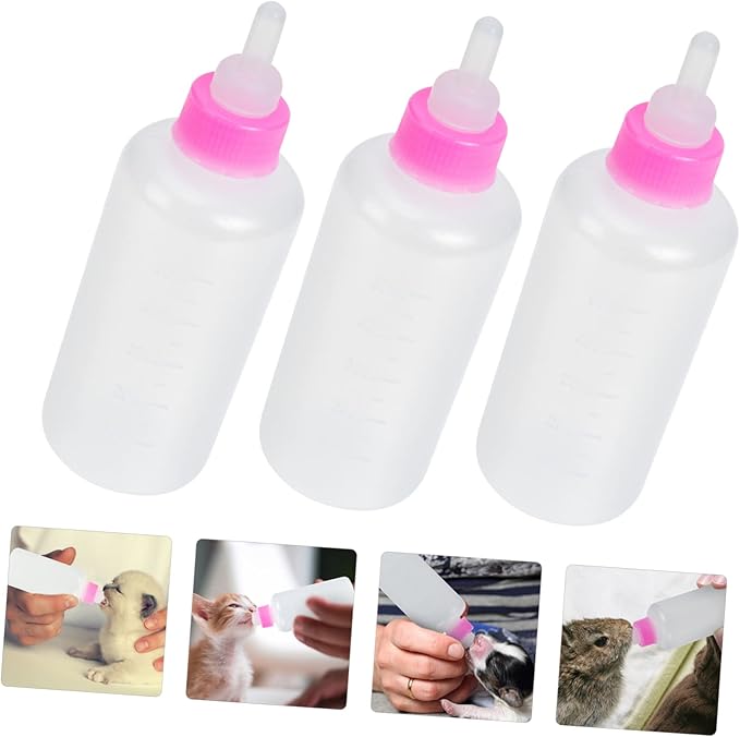 balacoo 12pcs Pet Nursing Bottles for Dogs Cats Portable Feeder Kitten Formula Milk Replacer