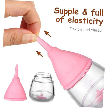 PET Nursing Bottle Set 6-Piece Puppy Milk Feeder Kitten Nursing Bottle with Replaceable Nipples for Newborn Pets Easy to Use Feeding Supplies