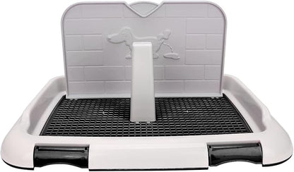 Generic Dog Toilet Pad, Dog Potty Tray with Simulated Wall for Small Dogs and Puppies Under 15 Pounds, Black
